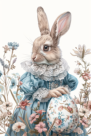 复活节兔子高清可爱素材