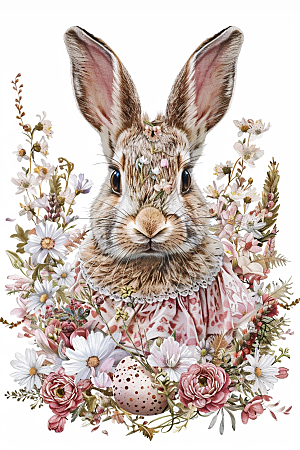 复活节兔子高清氛围素材