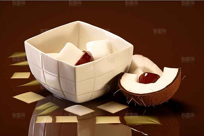 茯苓医学保健插画
