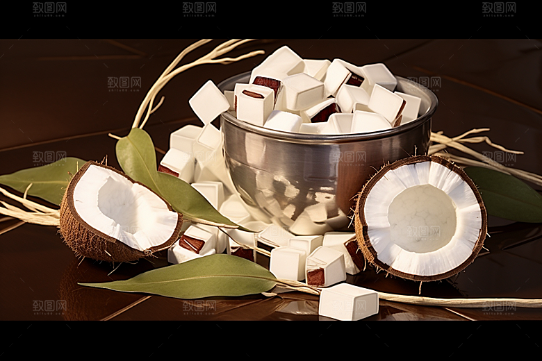 茯苓保健健康插画
