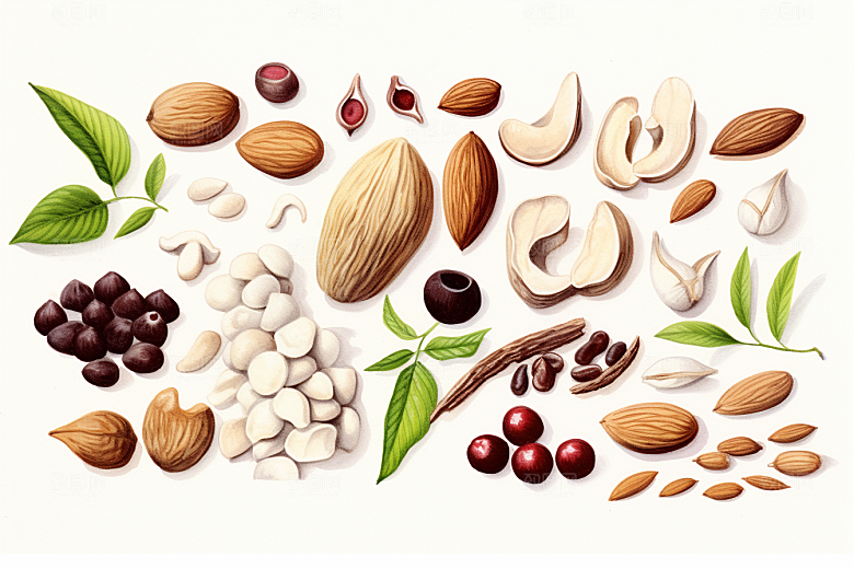 茯苓手绘医学插画