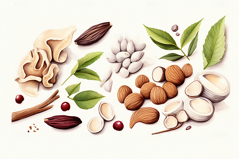 茯苓手绘医疗插画