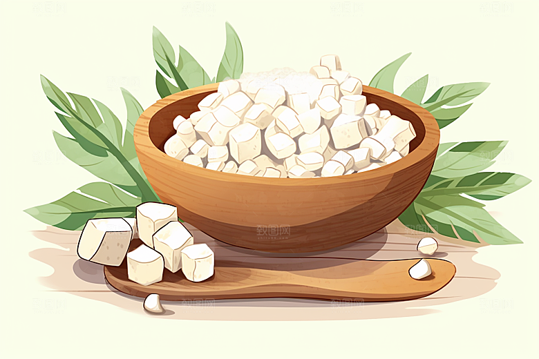 茯苓养生药方插画