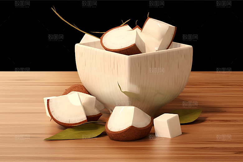 茯苓医疗药方插画