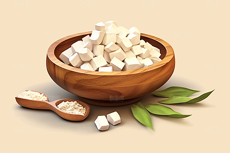 茯苓中草药中医插画