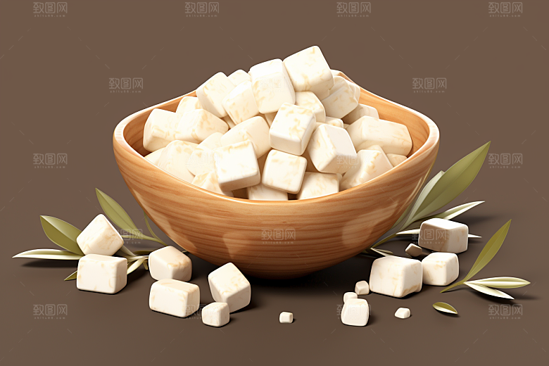 茯苓医疗健康插画