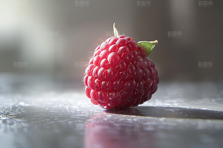 覆盆子清新美味摄影图