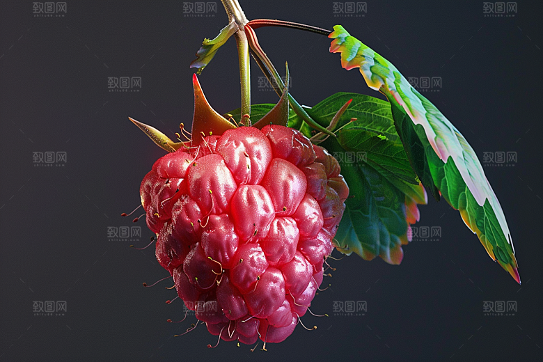 覆盆子高清水果摄影图