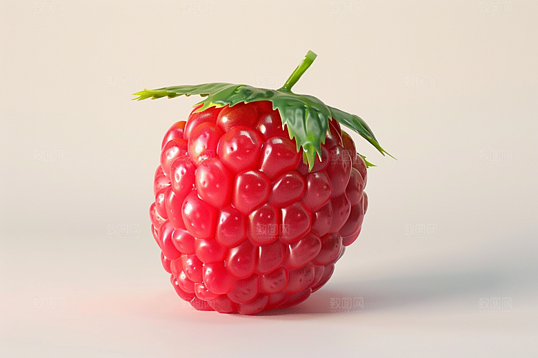 覆盆子清新美食摄影图