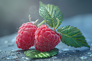 覆盆子自然植物摄影图