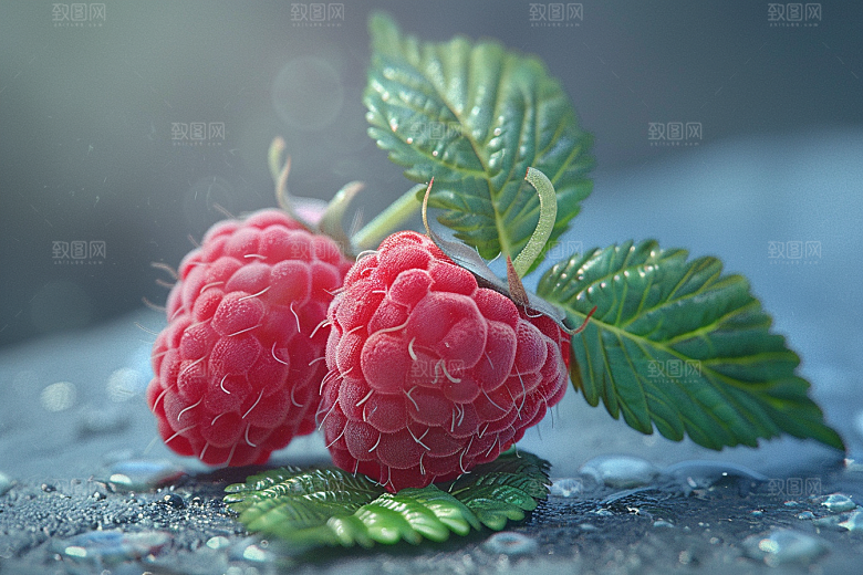 覆盆子自然植物摄影图
