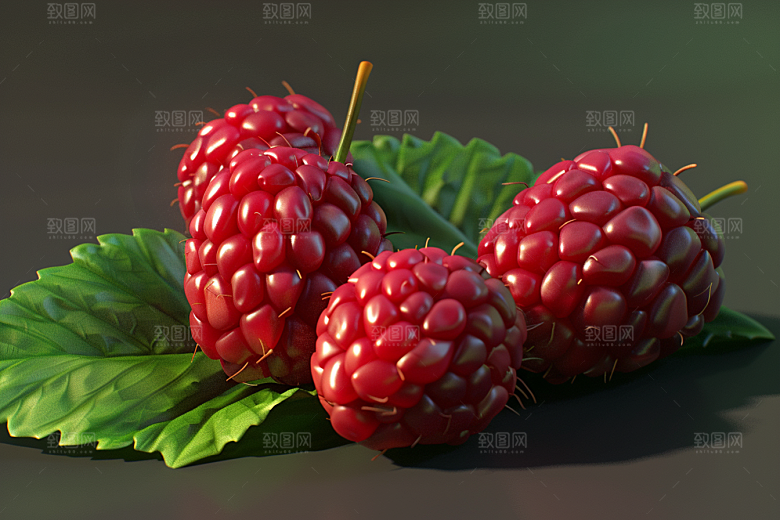 覆盆子果实植物摄影图