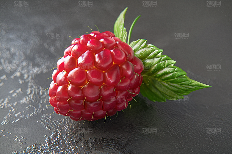 覆盆子野果自然摄影图