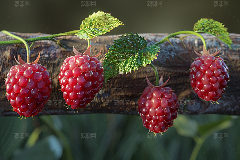 覆盆子果实植物摄影图