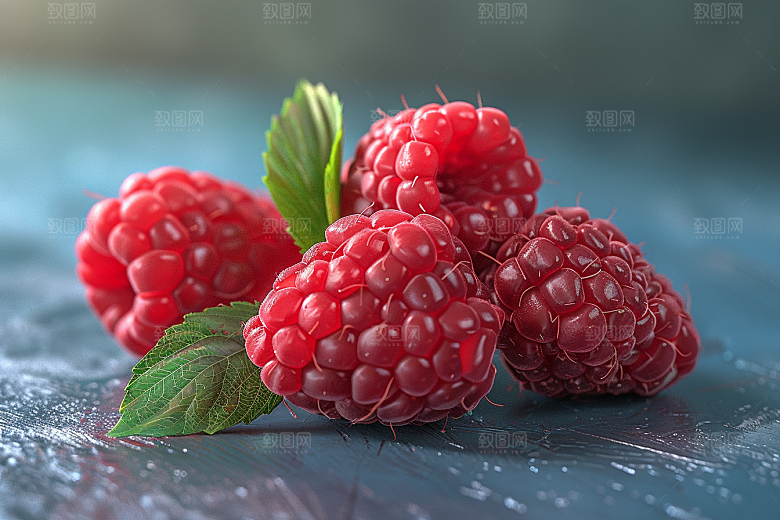 覆盆子高清水果摄影图