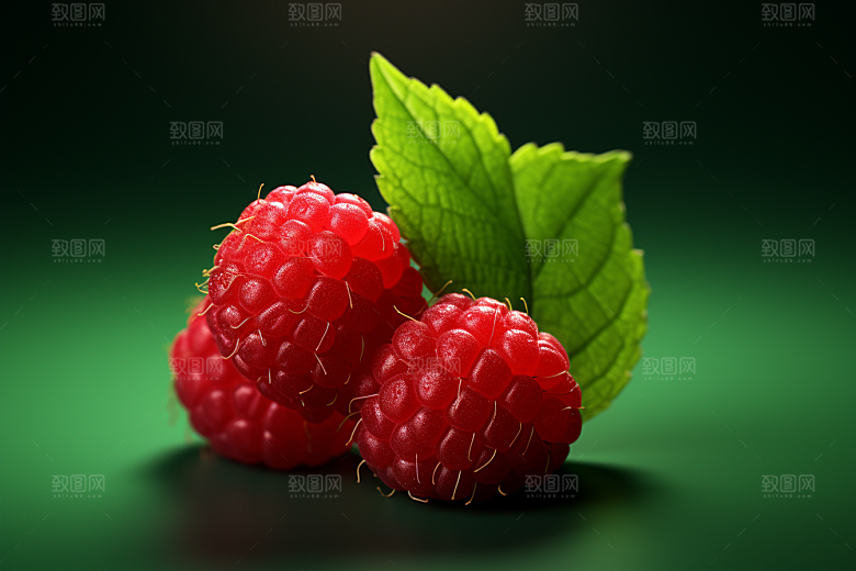 覆盆子美味果实摄影图