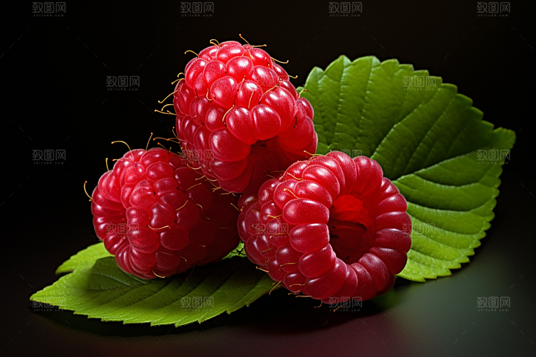 覆盆子果实植物摄影图