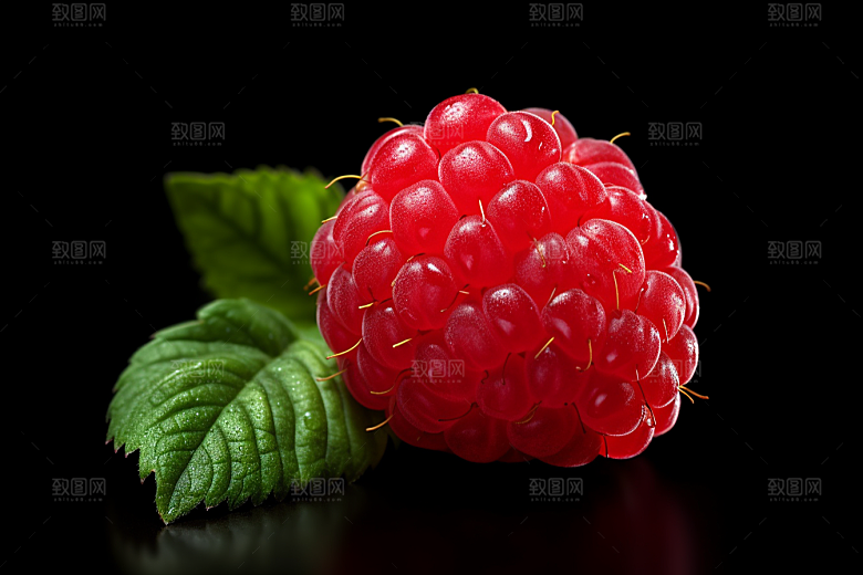 覆盆子植物美食摄影图