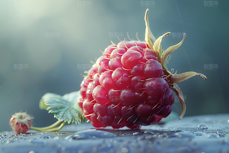 覆盆子植物自然摄影图