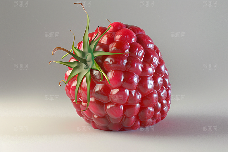 覆盆子自然美食摄影图