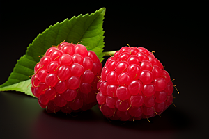 覆盆子自然树莓摄影图