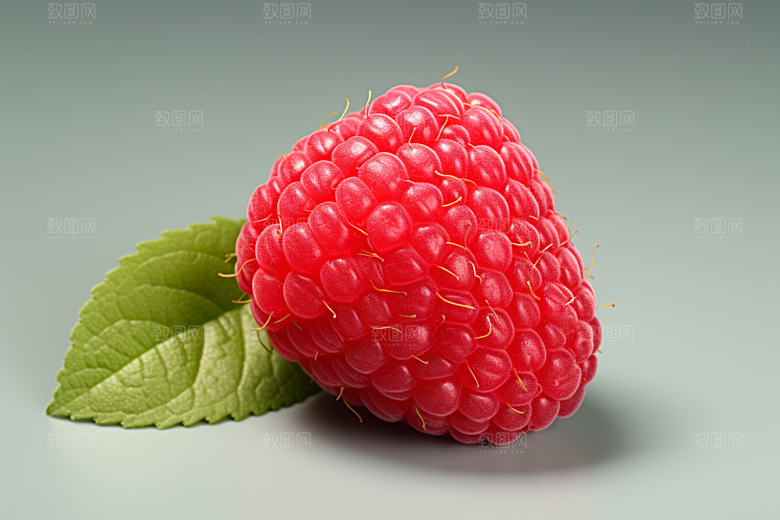 覆盆子美味树莓摄影图