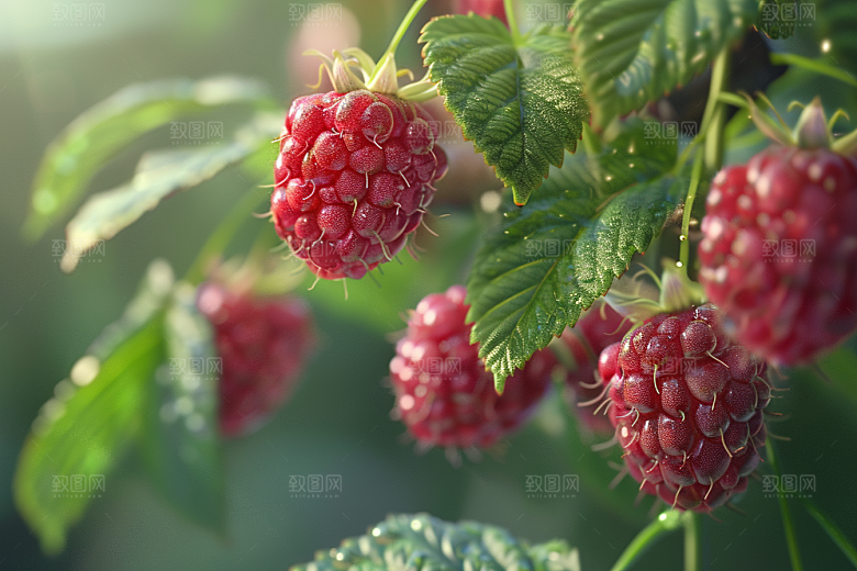覆盆子高清植物摄影图