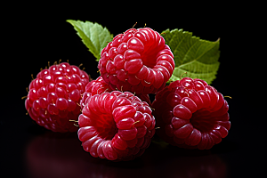 覆盆子树莓自然摄影图