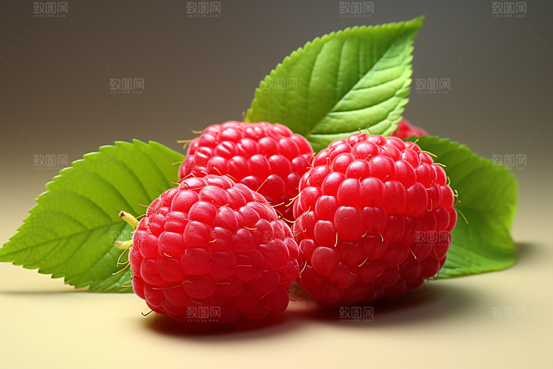 覆盆子植物高清摄影图