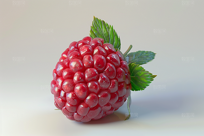 覆盆子树莓美食摄影图