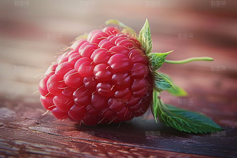 覆盆子植物野果摄影图