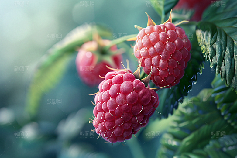 覆盆子自然植物摄影图
