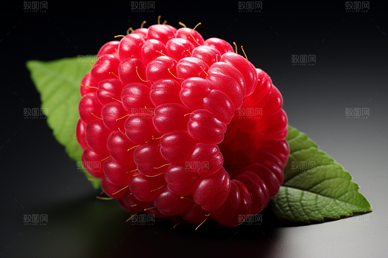 覆盆子植物美味摄影图