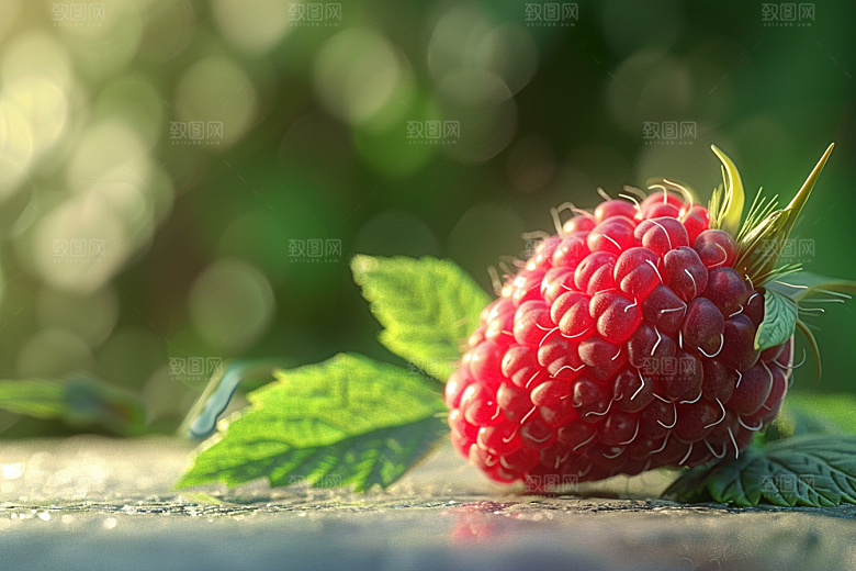 覆盆子美味树莓摄影图