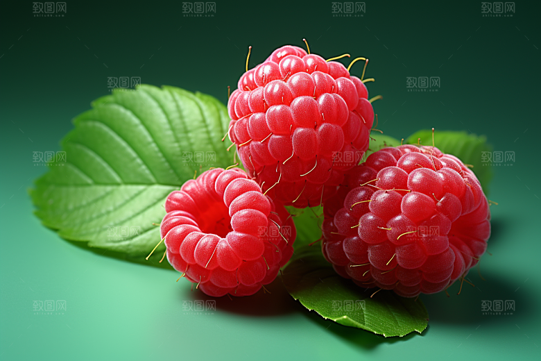 覆盆子树莓美味摄影图