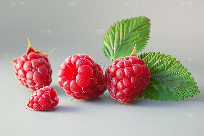 覆盆子植物高清摄影图