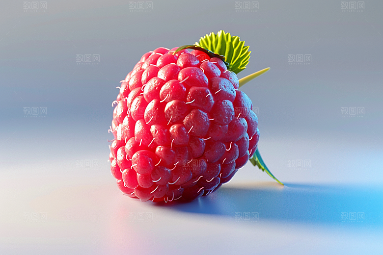 覆盆子美食水果摄影图