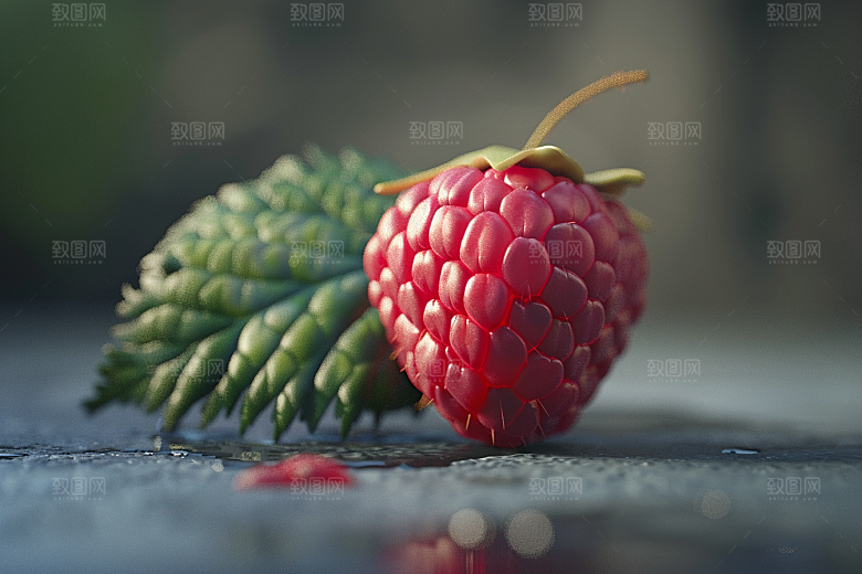 覆盆子树莓美味摄影图