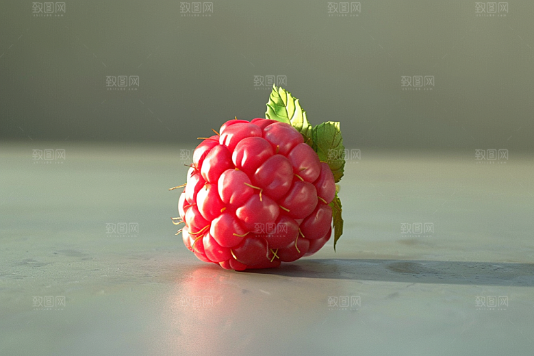 覆盆子果实美食摄影图