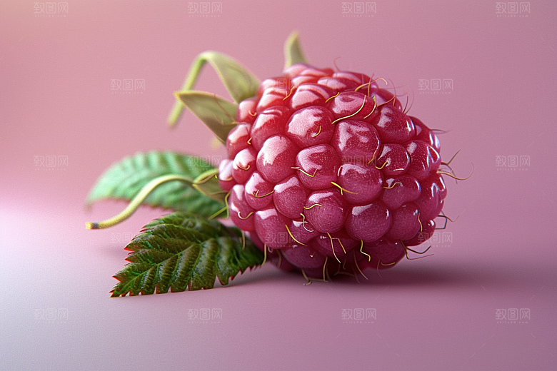 覆盆子清新自然摄影图