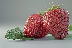 覆盆子树莓美食摄影图