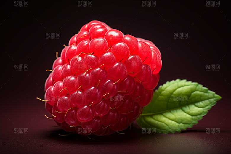 覆盆子高清植物摄影图