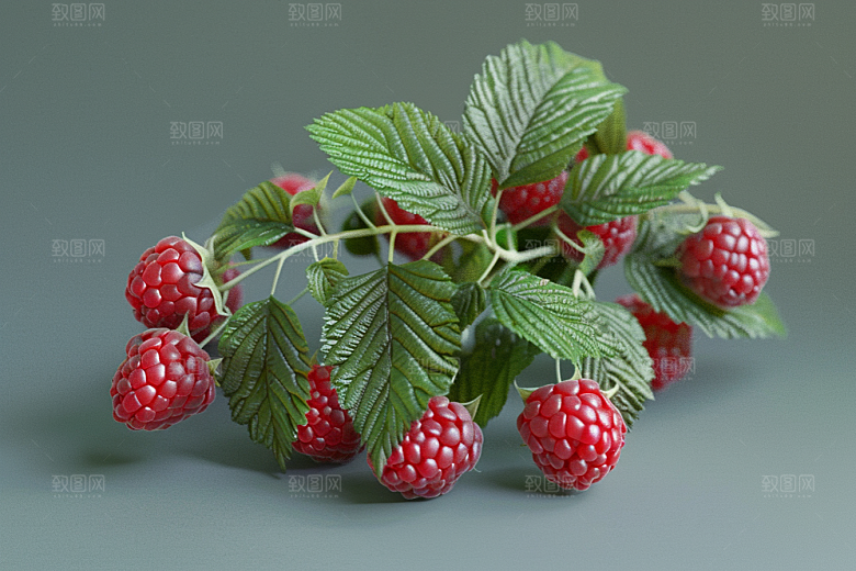 覆盆子树莓美味摄影图