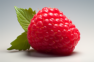 覆盆子水果树莓摄影图