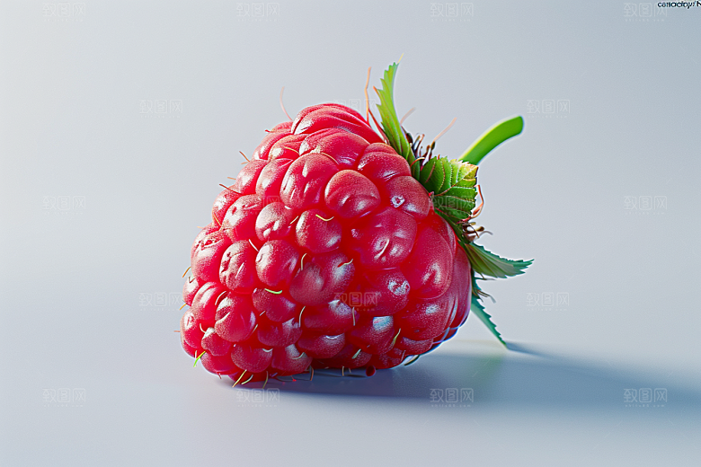 覆盆子植物果实摄影图