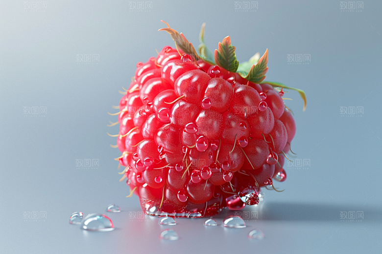 覆盆子美味植物摄影图