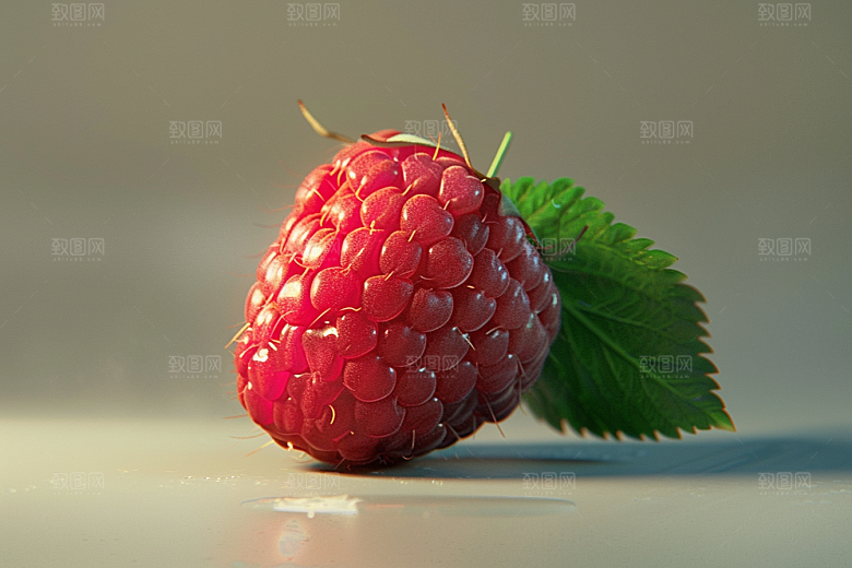 覆盆子植物美食摄影图