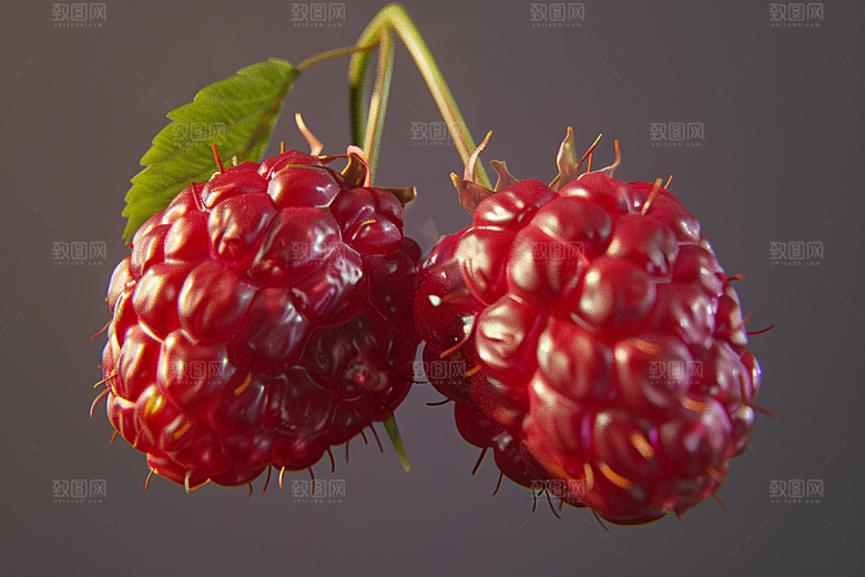 覆盆子水果美食摄影图