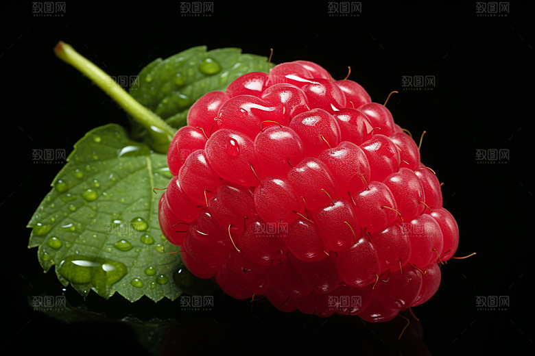 覆盆子水果美味摄影图