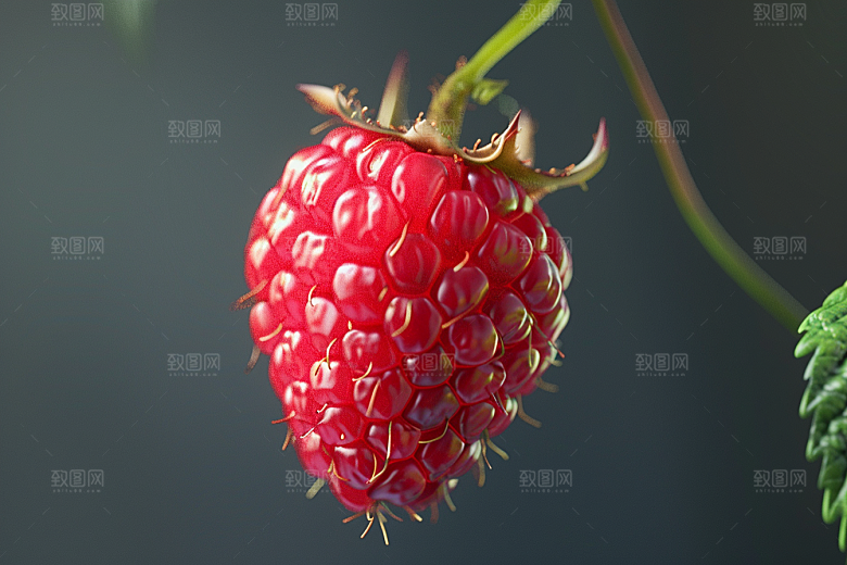 覆盆子植物高清摄影图